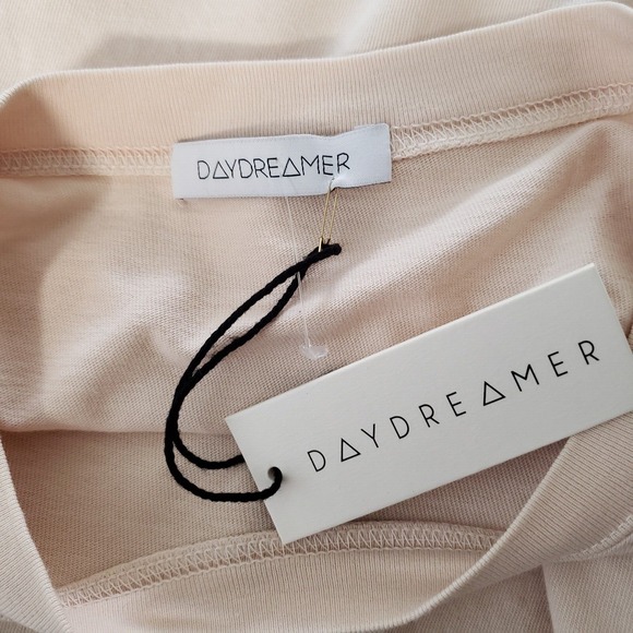 Daydreamer California Palms Long Sleeve Cream Shirt Tee Size M - Picture 4 of 5